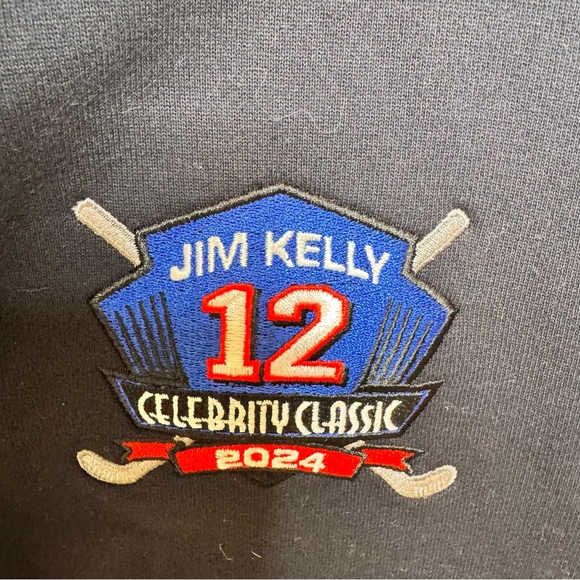 Jim Kelly 12 Celebrity Classic 2024 New Era Navy Quarter-Zip Sweatshirt - Picture 5 of 5